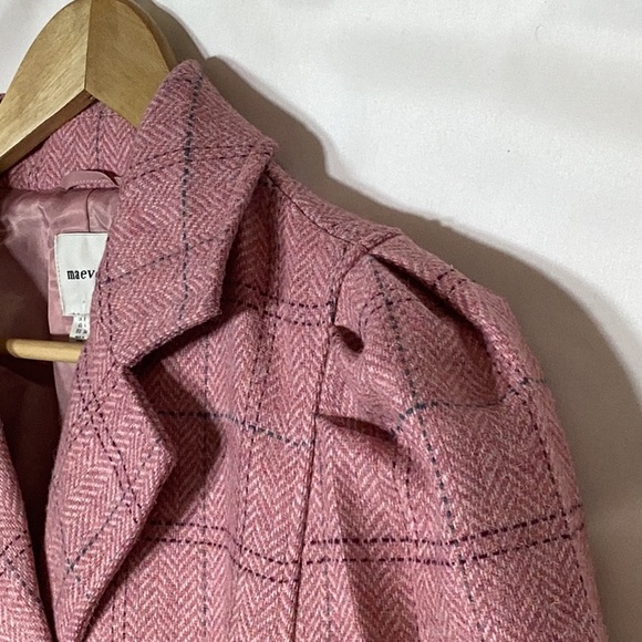 MAEVE Puffärmel Herrenmode Blazer/Jacket Pink Size US 4 - Picture 8 of 13